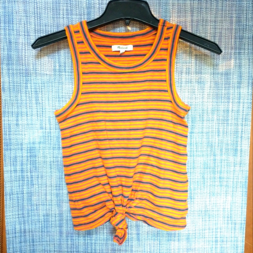 Madewell knit tie-front tank top